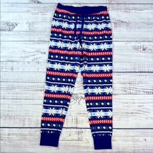 Hanna Andersson Snowflake Colorful Patterned Joggers size Medium